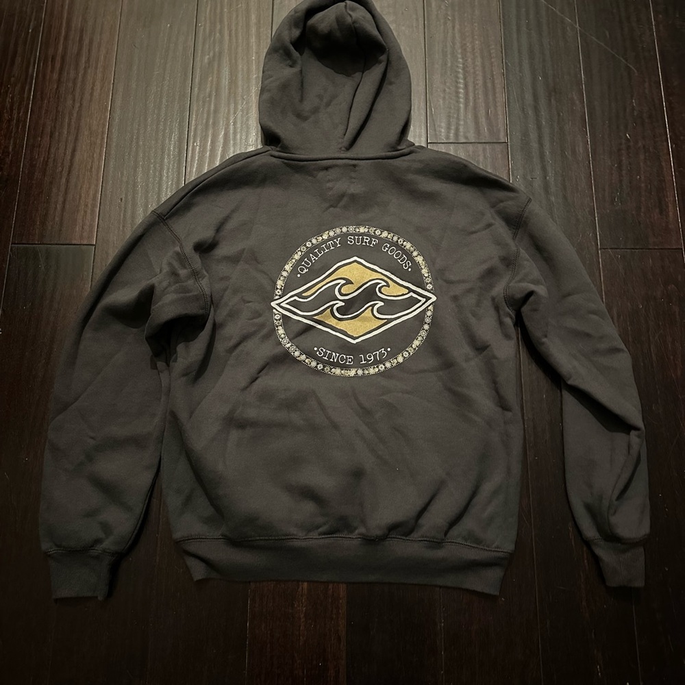 Billabong Dark Gray Hoodie with Surf Logo